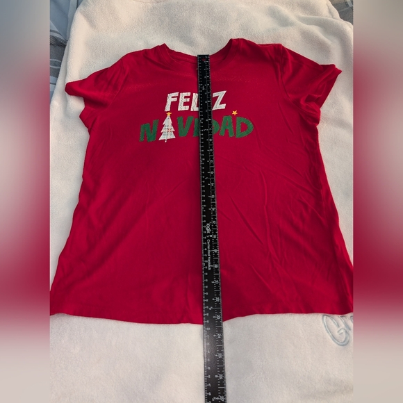 Wondershop at Target Red Women's Sleepwear Feliz Navidad Pre-Owned - Picture 4 of 9